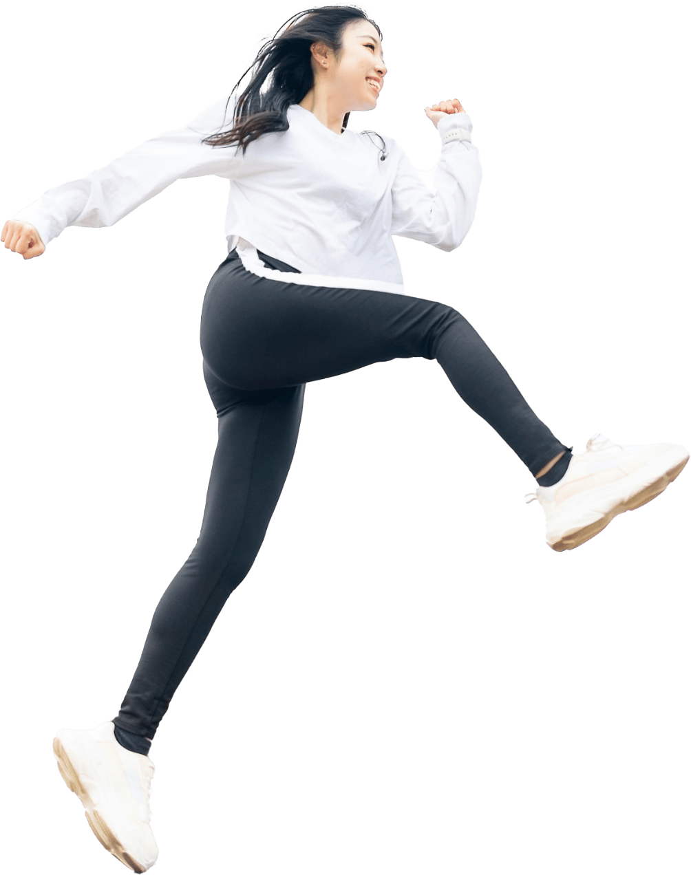 ジャンプ女性